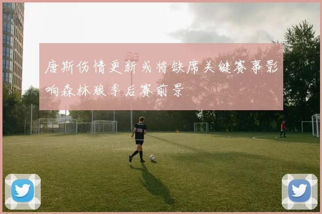 唐斯伤情更新或将缺席关键赛事影响森林狼季后赛前景