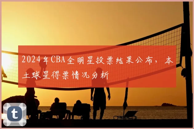 2024年CBA全明星投票结果公布，本土球星得票情况分析